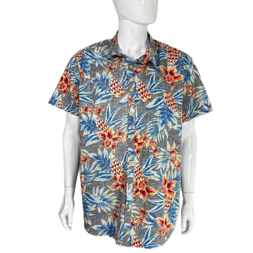 George Men’s Slim Fit Hawaiian Vacation Button Down